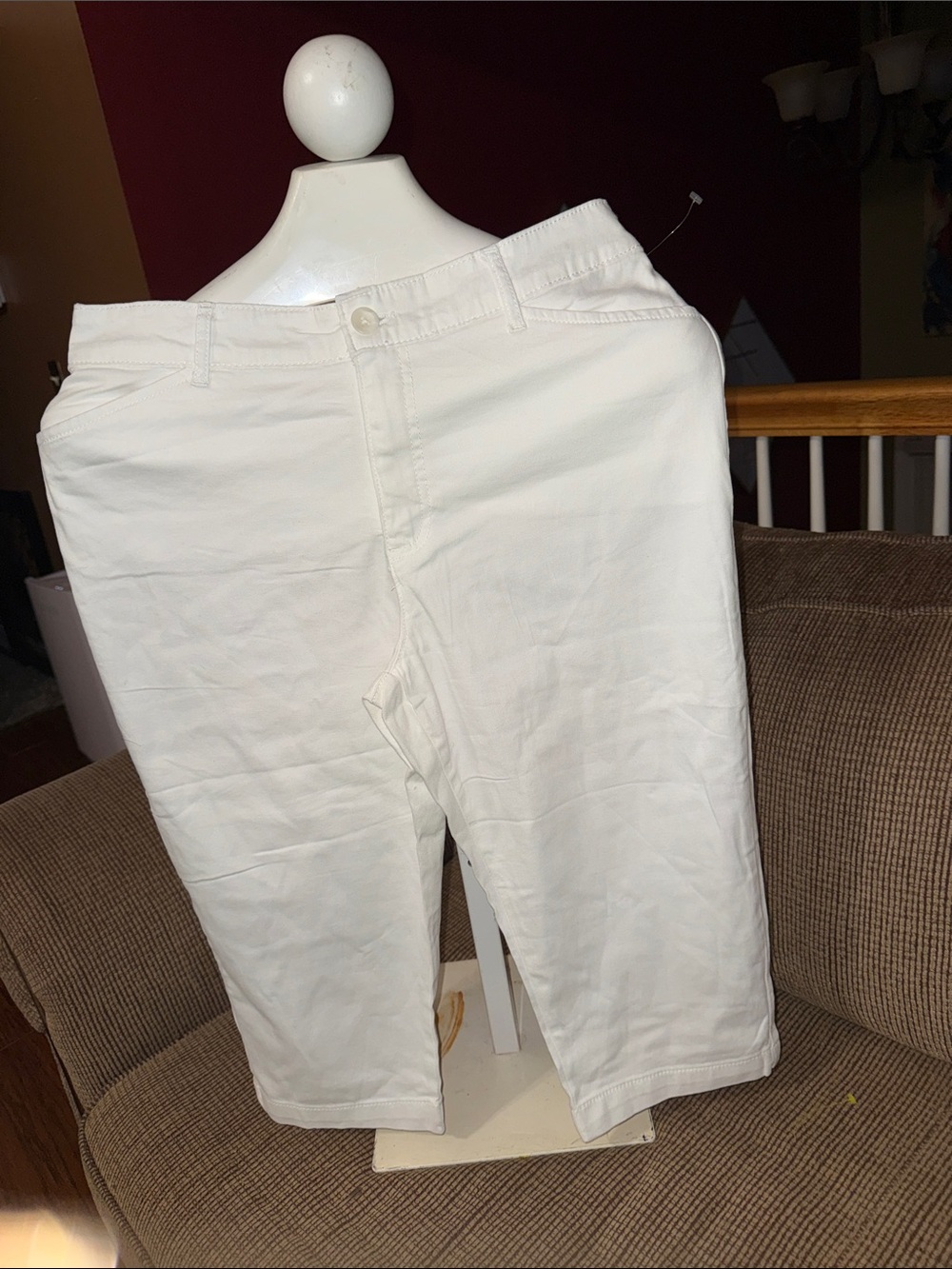 Men's White Casual Shorts
